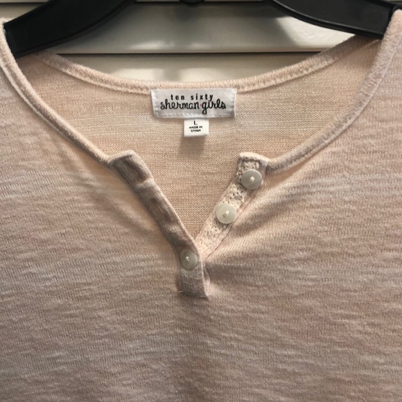 Long sleeve Henley knotted tee - Picture 4 of 5